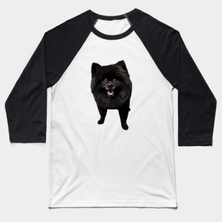 Pomeranian Black Beauty Baseball T-Shirt